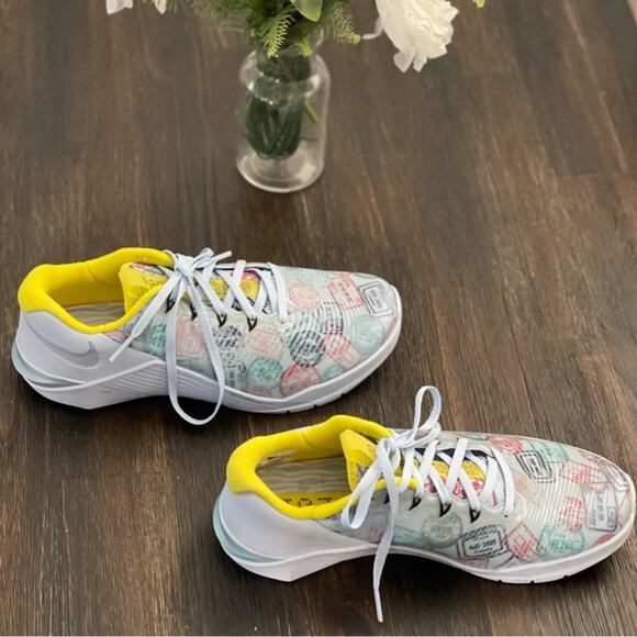 Nike Multicolor Athletic Shoes with Yellow Accents - Picture 3 of 10